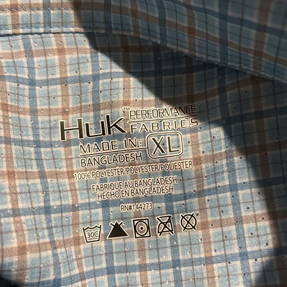 NWOT Huk men’s XL fishing dry fit shirt ML+13 - Picture 3 of 3